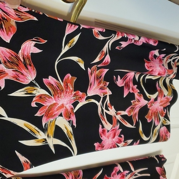 Joseph Ribkoff black floral Valentina Flare palazzo pants wide leg size … - Picture 11 of 14